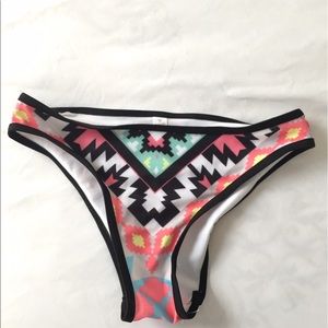 NWOT Aztec Print Swim Bottoms