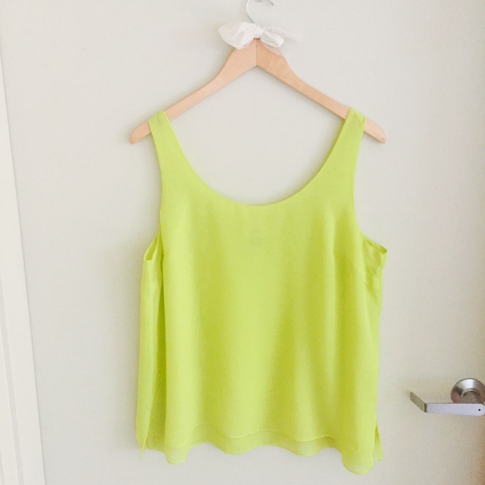 Bright Green Layered Tank