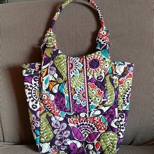 Vera Bradley Backpack Tote in Plum Crazy