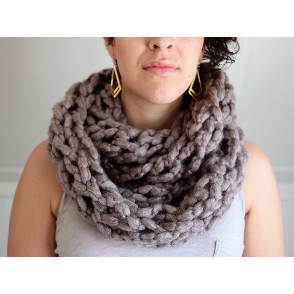 Soft handmade infinity scarf