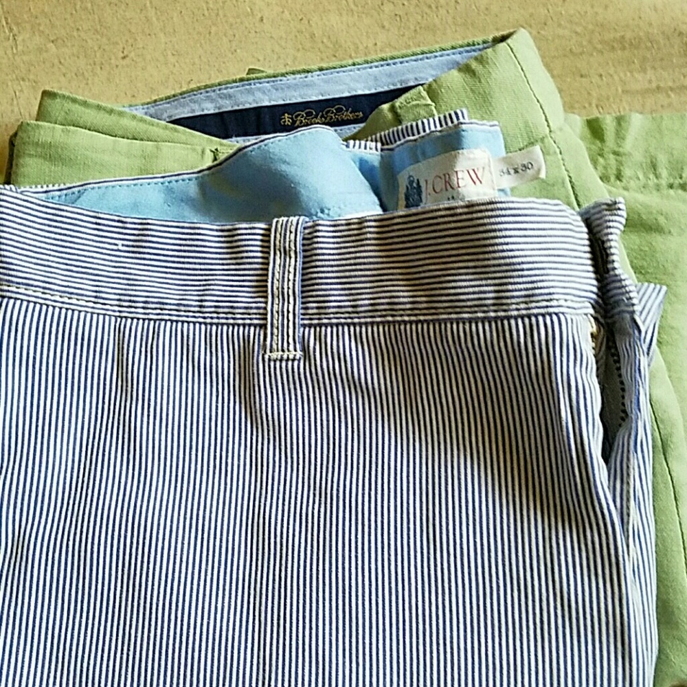 Jcrew seersucker and brooks brothers pants bundle