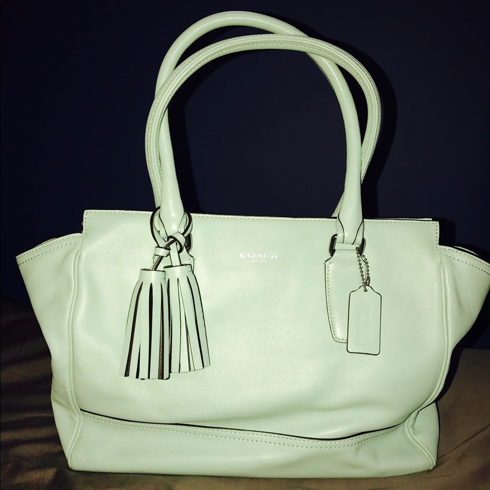 Coach Satchel Bag Mint Green