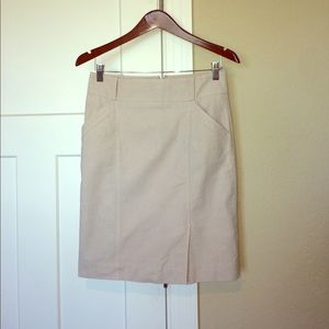 The Limited Khaki Pencil Skirt