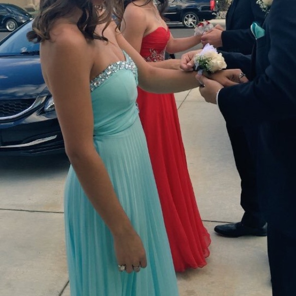 Blue prom dress
