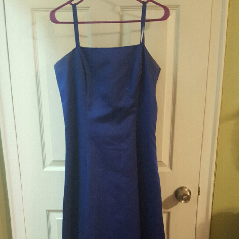 Royal blue gown