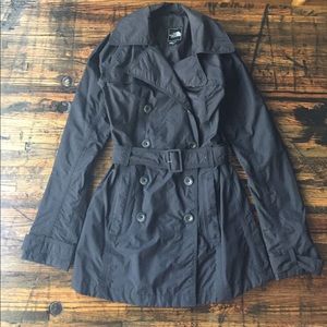 Black North Face Trench Coat