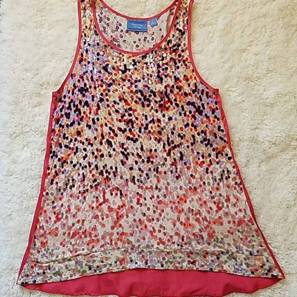 Vera Wang printed long tank