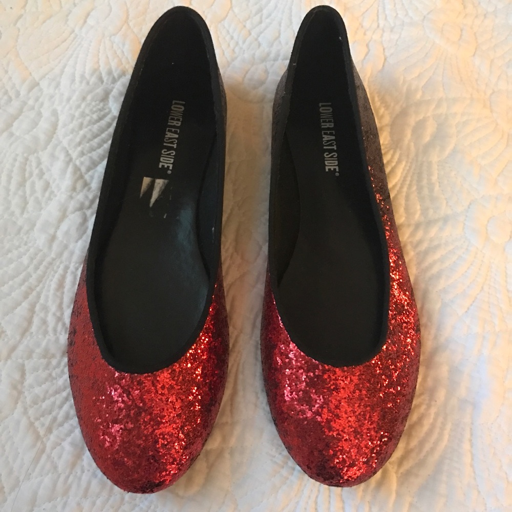 Ombre glitter flats!!