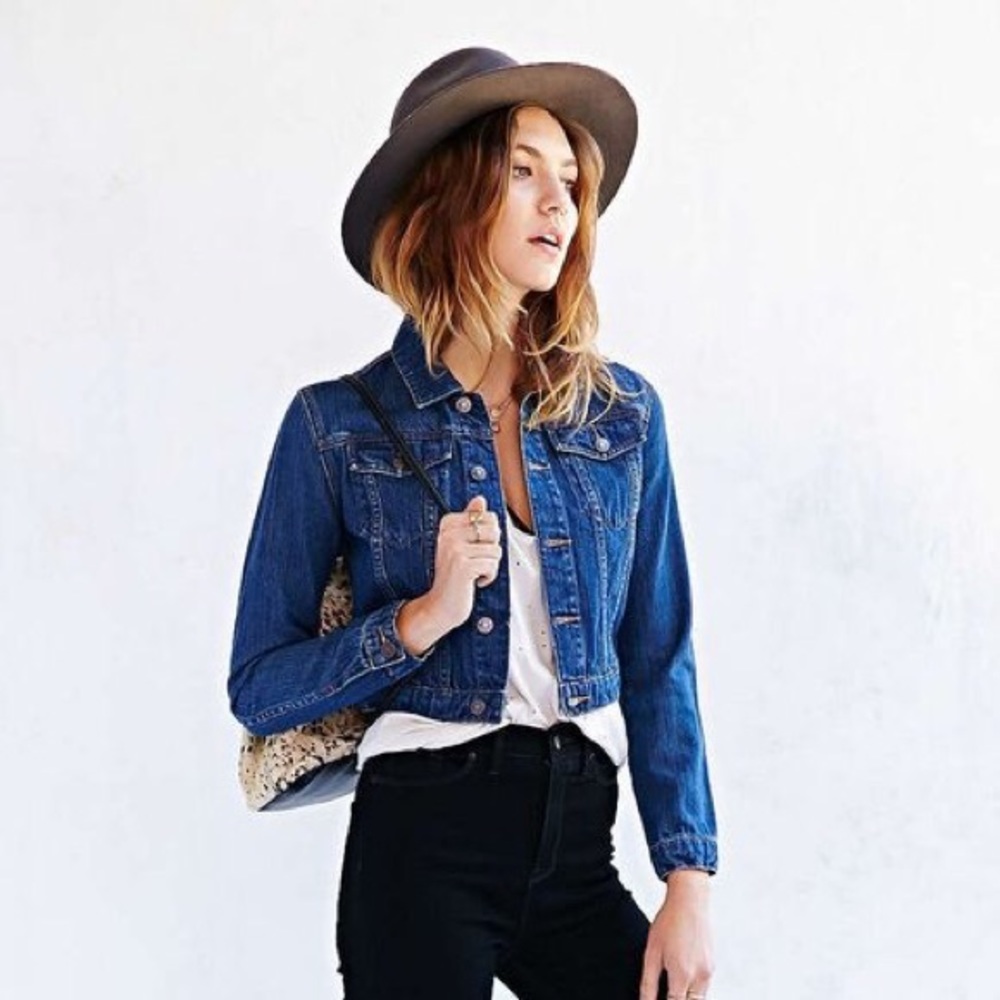 Urban outfitters- cropped denim jacket