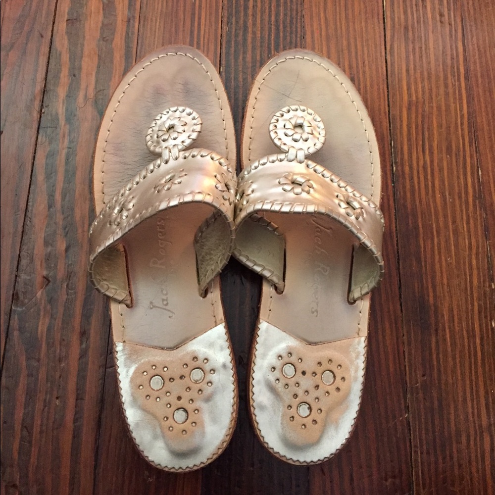 Jack Rogers Platinum Hamptons Sandals
