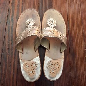 Jack Rogers Platinum Hamptons Sandals