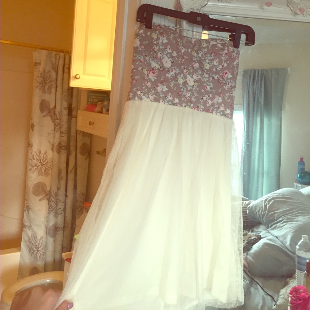 Spring Strapless Dress