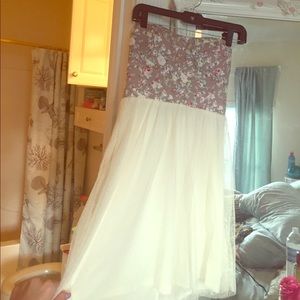 Spring Strapless Dress