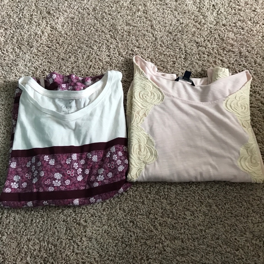 2 American Eagle Size Medium shirts!