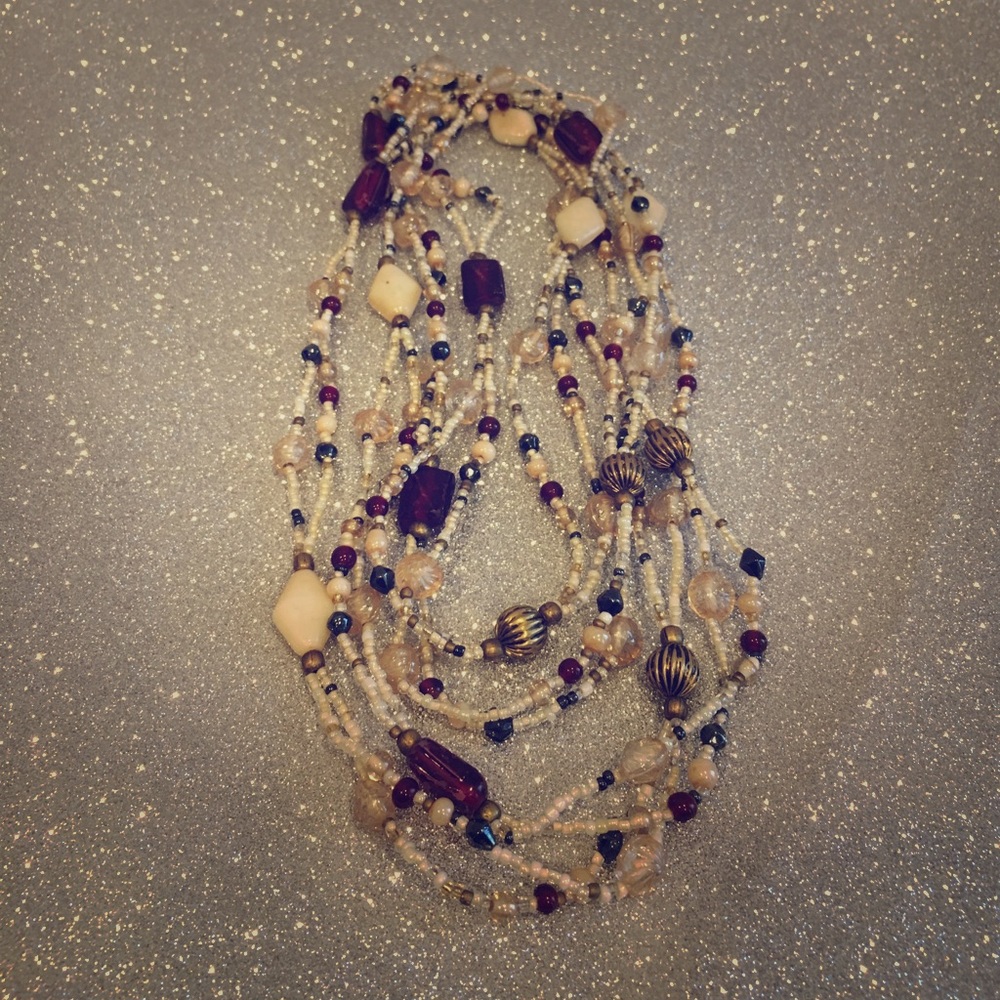 5 Foot Long Beaded Necklace PRICE REDUCED