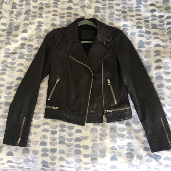 All Saints Jackets & Blazers - Women's Black Leather Jacket - All Saints