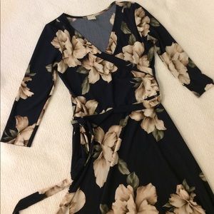 Floral print maxi dress