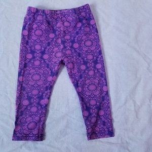 Purple Flower Leggings - Kids Korner 12 month