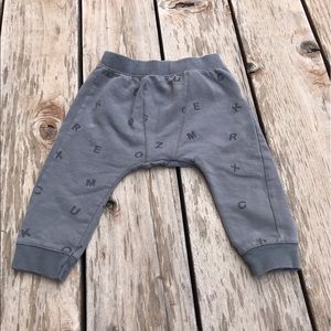Zara Gray alphabet trousers 12/18m