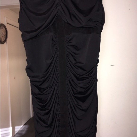 WOMEN'S BLACK ELEGANT DRESS - Picture 4 of 4
