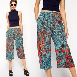 Floral Wide Leg Culottes