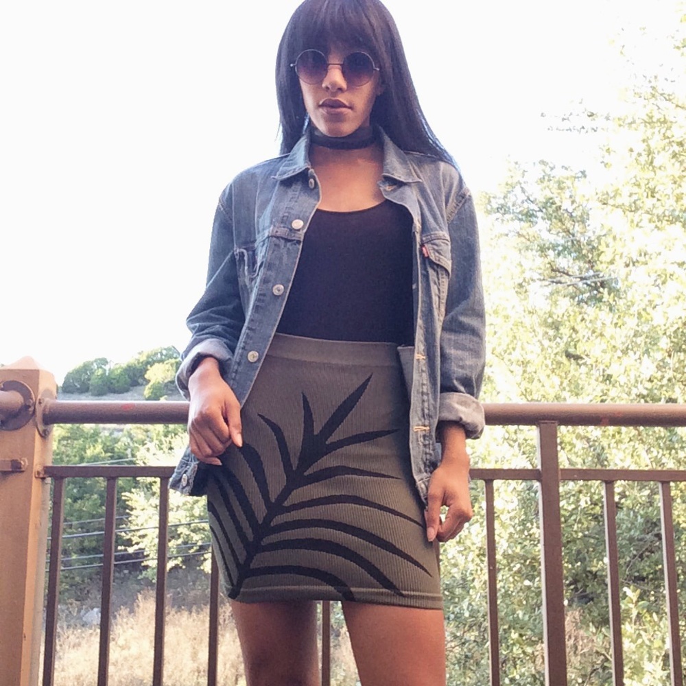 Bcbgeneration Green mini skirt