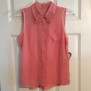 NWT Lace Collar Blouse
