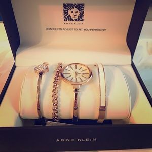 Anne Klein watch and bracelet set