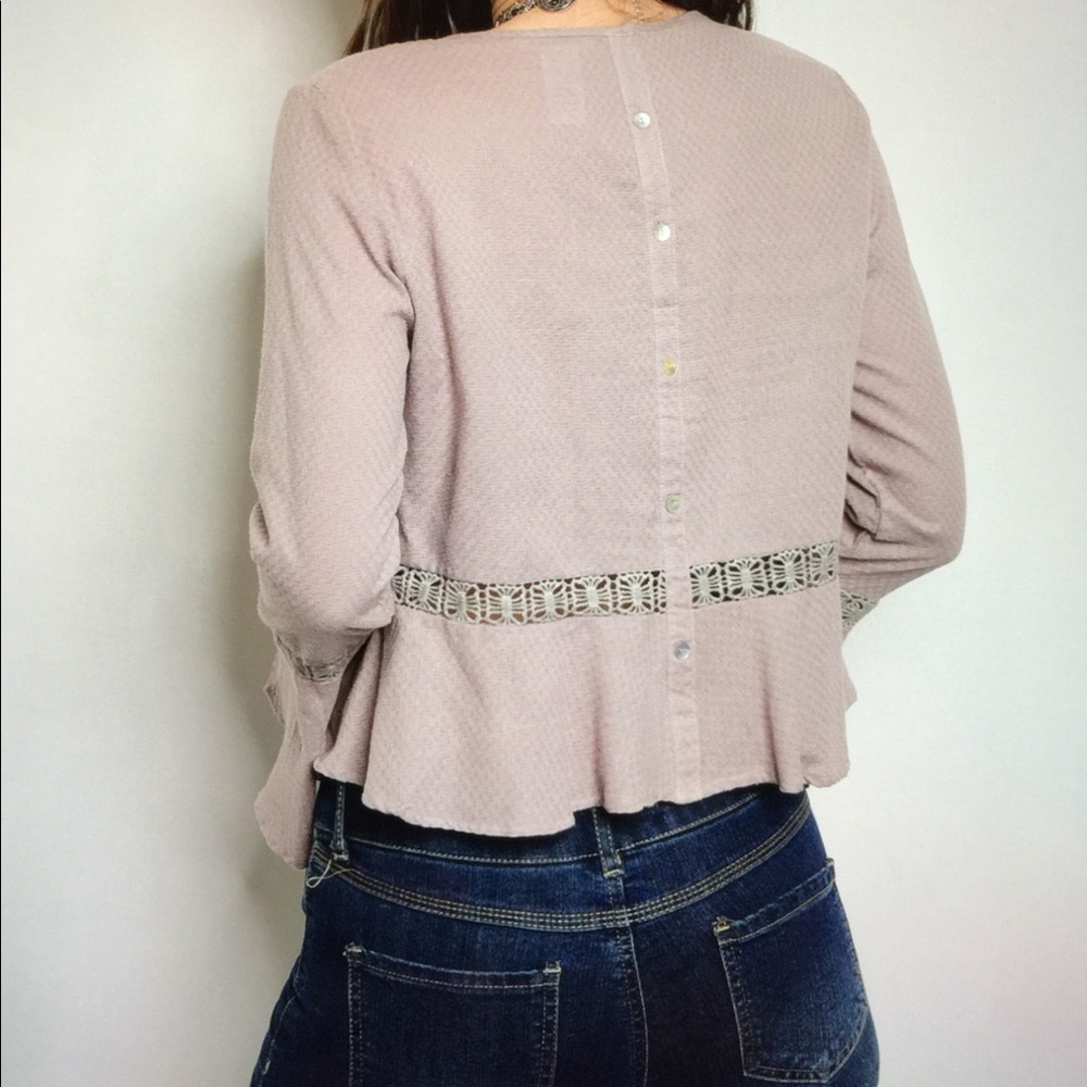 SALE Today ONLY! Flared Sleeves Peasant Top - Picture 2 of 5