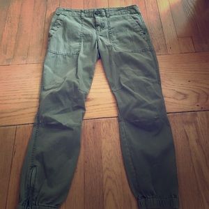 Olive joggers
