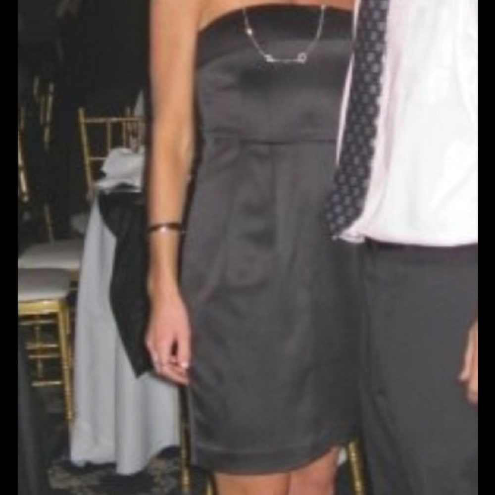 Black express strapless dress
