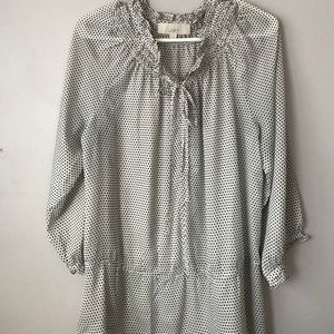 Ann Taylor Loft black dot blouse