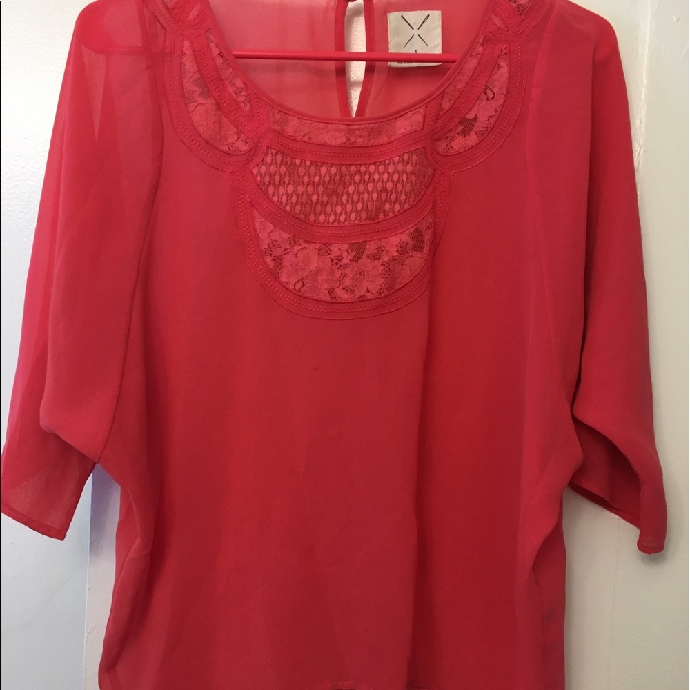 Urban outfitters pink spring blouse