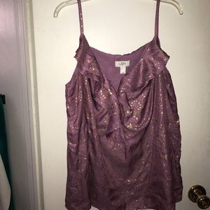 Lavender and gold tank