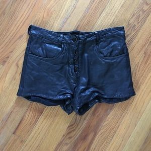 Alexander Wang Leather Shorts