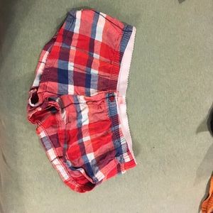Plaid pajama shorts!