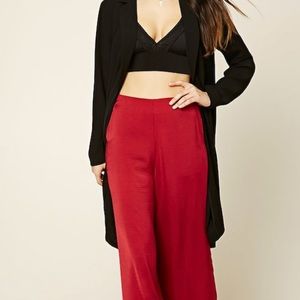 Forever 21 Red wide leg pants | M