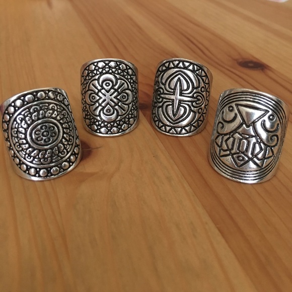 Aztec statement rings (4) - Picture 2 of 3