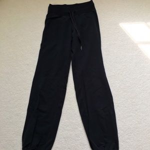 Lululemon sweatpants with gathered ankle