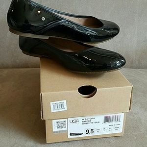 Ugg patent leather slip ons