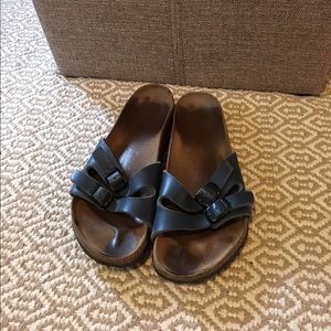 Vintage navy Birkenstocks