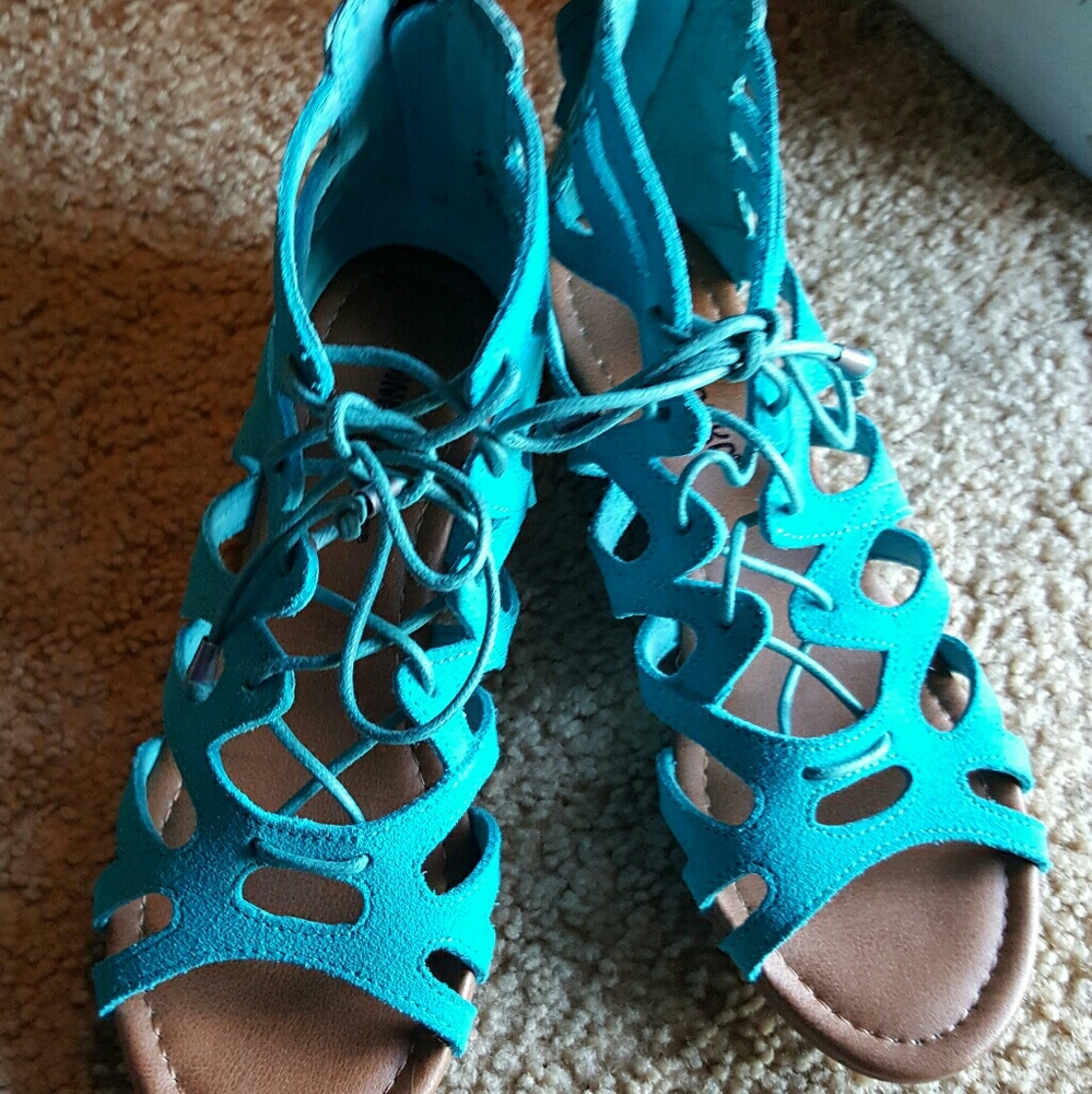 Lace up gladiator sandals