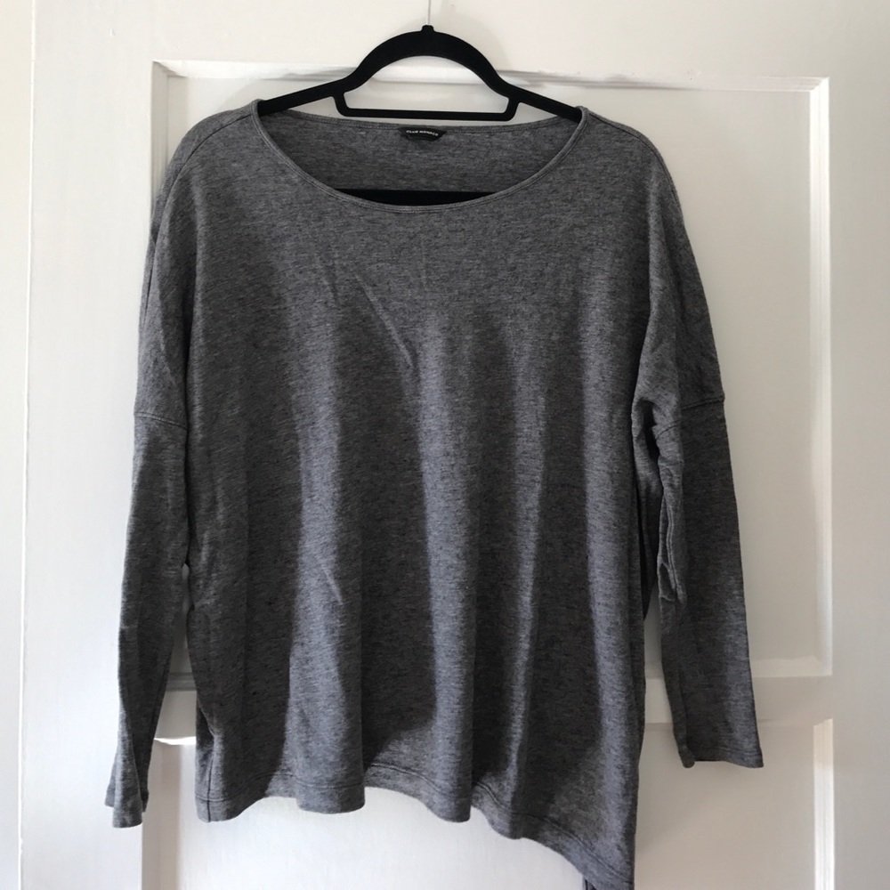 Asymmetrical grey Club Monaco sweater