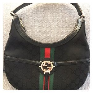 Black Gucci shoulder bag