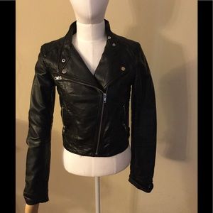 Faux leather jacket