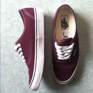 Maroon Low Vans
