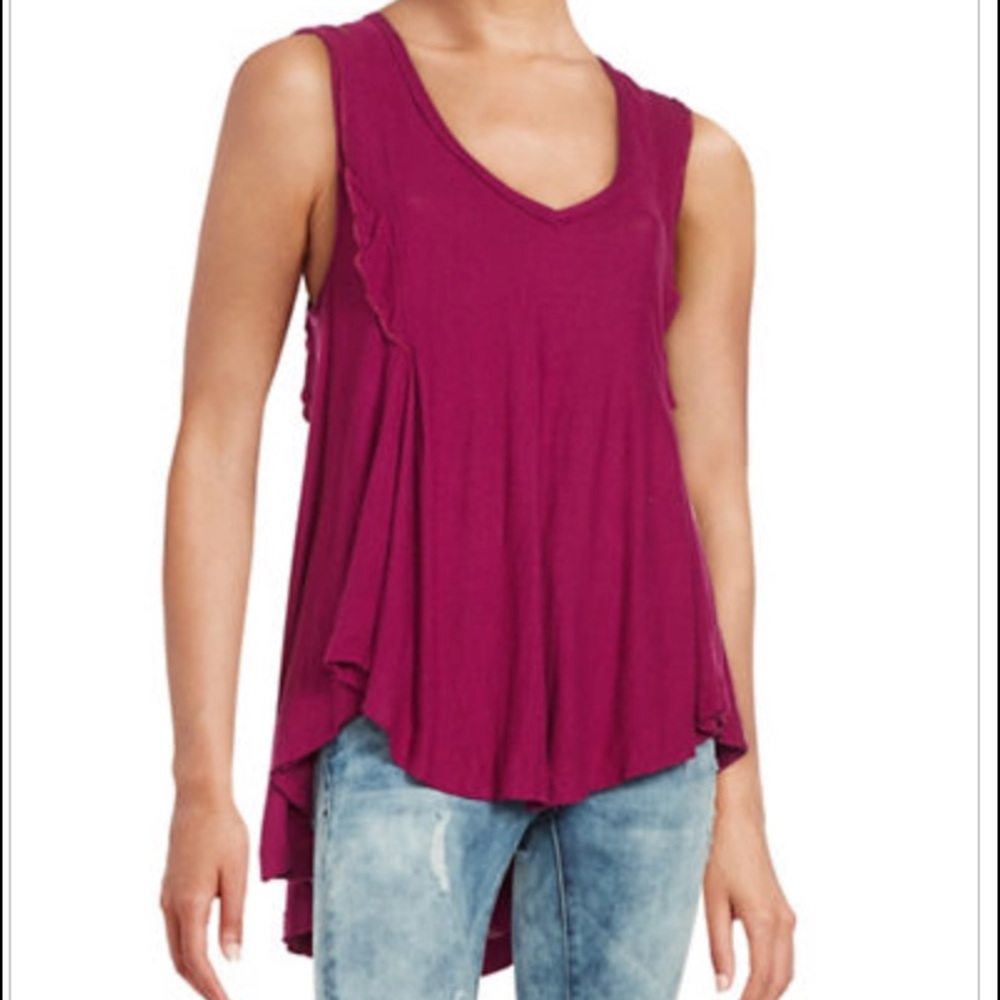 Free people ruffled tank