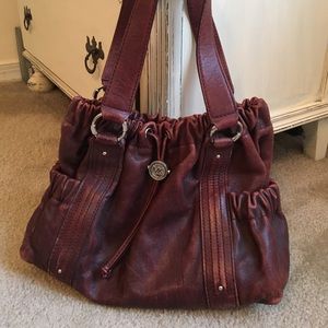Michael Kors Distressed Leather Handbag
