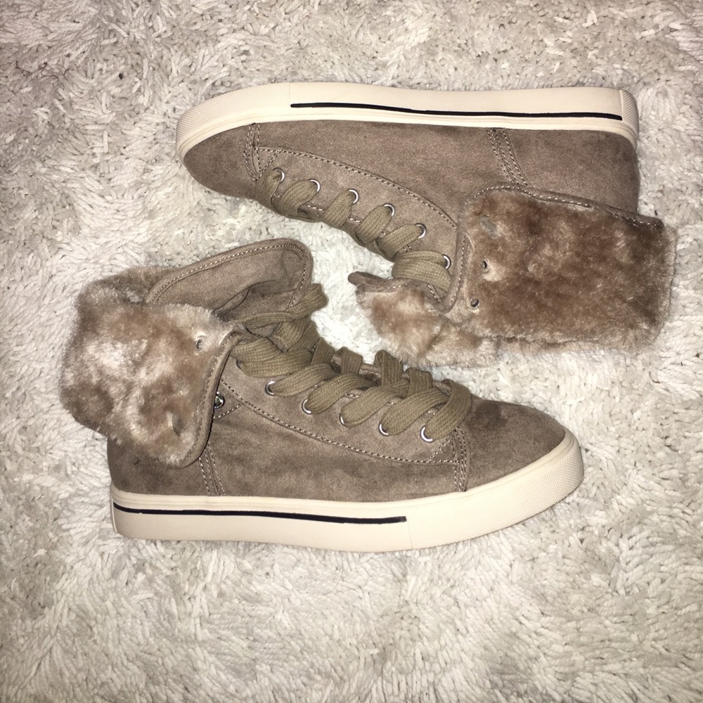 Faux Fur Sneakers