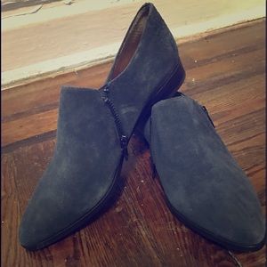 Jcrew suede booties/flats